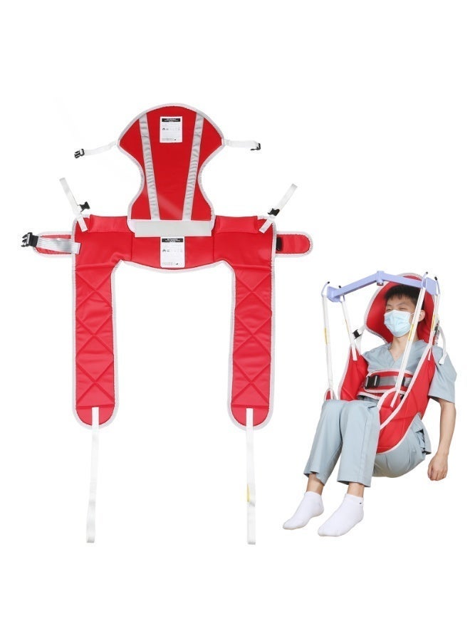 EZ Assistive Patient Lift Sling, Medical Commode Patient Lift Aid Transfer Sling for Elderly Shower Bath, Patient Lifts for Home use,Divided Toileting Sling, 500lbs(Head Support) - Image 1
